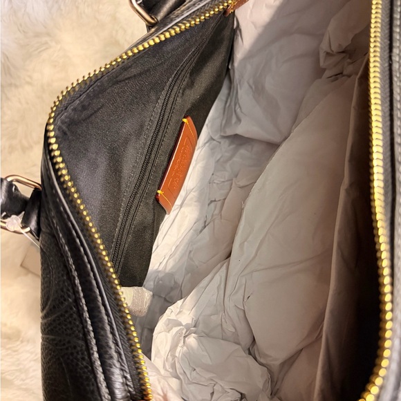 NWT Coach Rowan LARGE satchel bag Embossed Black Leather Satchel - Picture 10 of 10